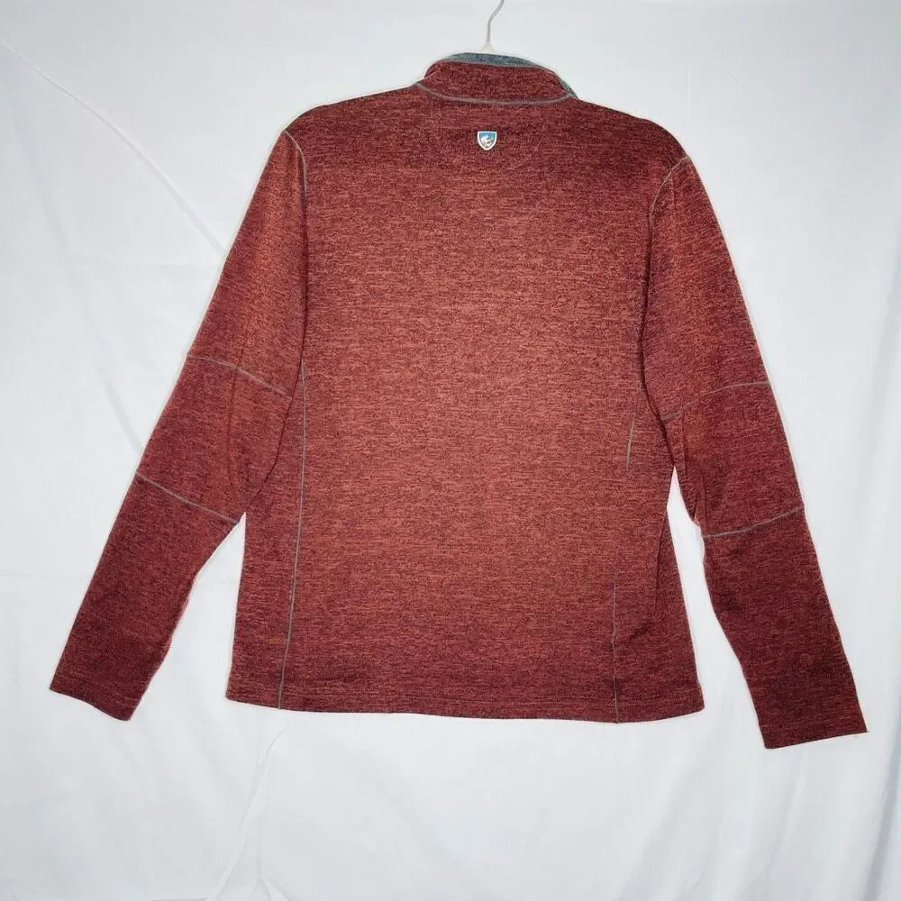 Kuhl Ryzer 1/4 Zip Sweater Maroon Red Pullover Outdoor Hiking Men’s Medium